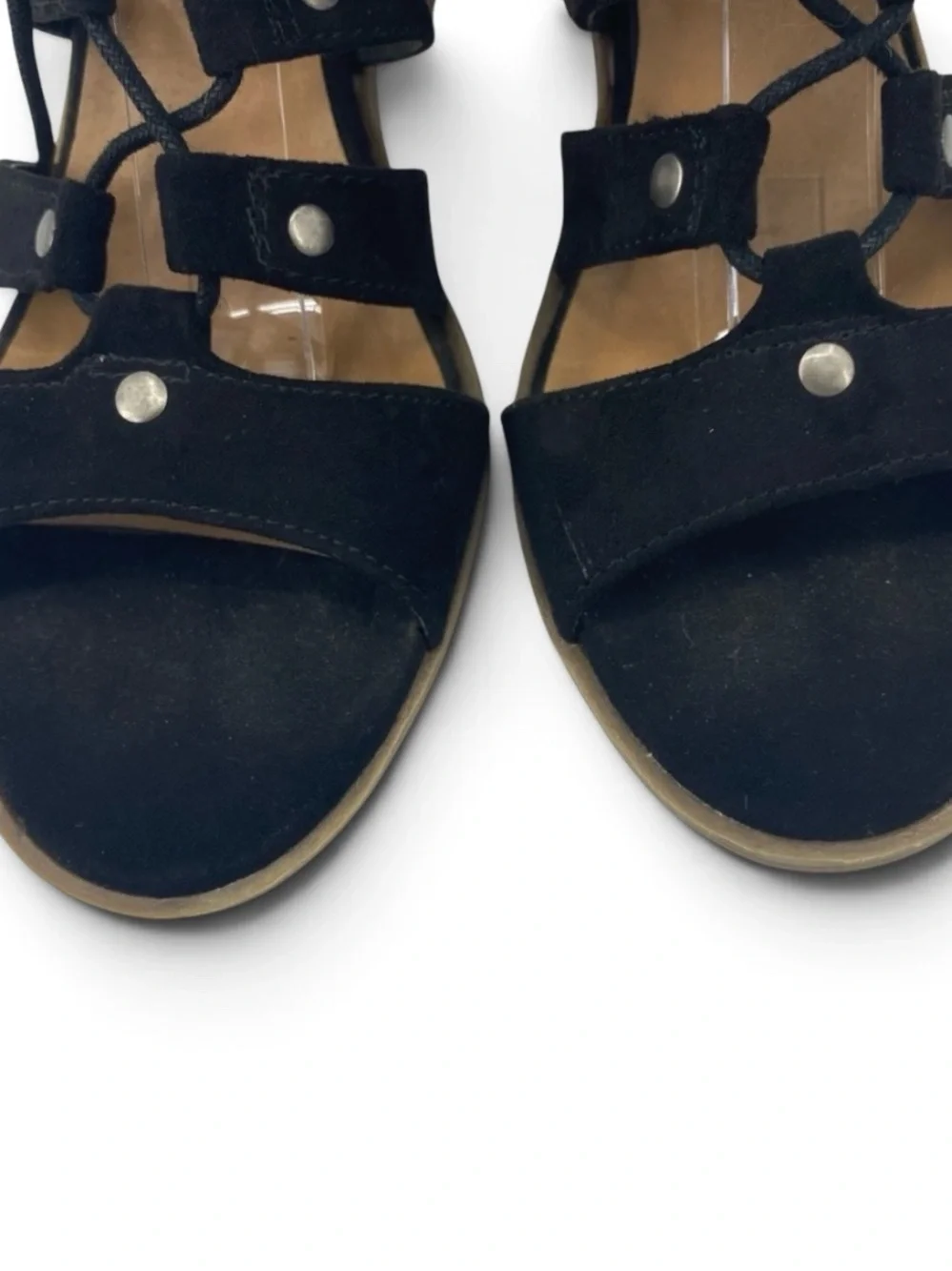 DV by Dolce Vita | Black Suede Lace Up Sandals
